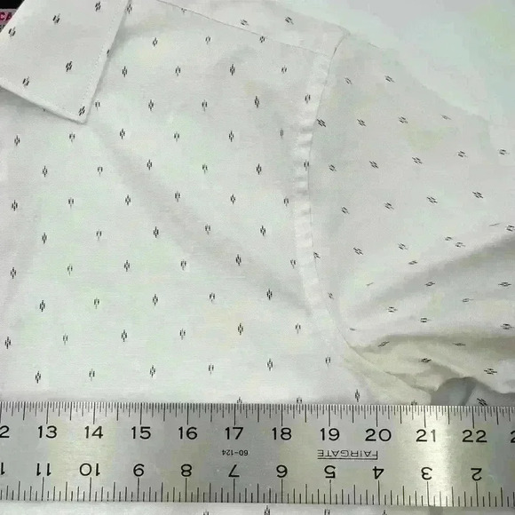 AMERICAN BREED Men's Shirt XL White Down Long Sleeve Cowboy Geometric Pattern - Picture 4 of 9